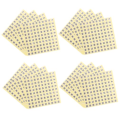 Gogogmee 15 Blatt Runde Selbstklebende Nummernaufkleber Klassifizierungsaufkleber für Kleidung und Behälter Praktische und Klare für Zuhause und Büro Gogogmee 15 Blatt Runde Selbstklebende Nummernaufkleber Klassifizierungsaufkleber für Kleidung und Behälter Praktische und Klare für Zuhause und Büro von Gogogmee