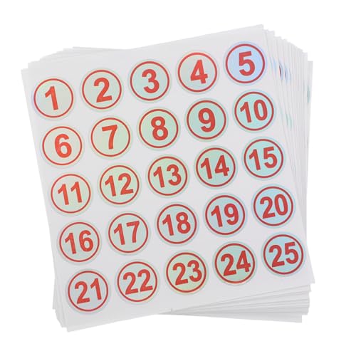 Gogogmee 15 Bögen Zahlenaufkleber Für Tassen 1–25 Entfernbare Wasserfeste Identifikationsaufkleber – Bubble Dot Etiketten Für Partys Hochzeiten Und Kaffeetassen Im Büro von Gogogmee