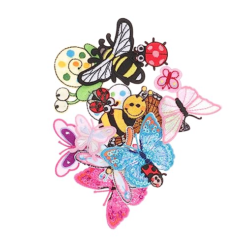Gogogmee 15 Stück Teiliges Besticktes DIY Patch mit Schmetterling Insekt und Tier Motiven zum Aufnähen und Reparieren von Jeans Kleidung Taschen und Schuhen Hautfreundlich und Langlebig Gogogmee 15 Stück Teiliges Besticktes DIY Patch mit Schmetterling Insekt und Tier Motiven zum Aufnähen und Reparieren von Jeans Kleidung Taschen und Schuhen Hautfreundlich und Langlebig von Gogogmee