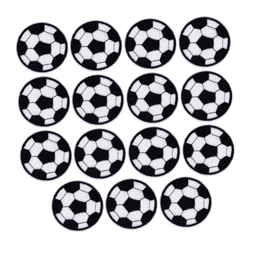 Gogogmee 15 Stück Teiliges Fußball Applique Patches Bestickte Stoffflicken zum Aufbügeln für Kleidung Taschen Hüte DIY Kleidung Zubehör Dekorative Reparaturflicken Gogogmee 15 Stück Teiliges Fußball Applique Patches Bestickte Stoffflicken zum Aufbügeln für Kleidung Taschen Hüte DIY Kleidung Zubehör Dekorative Reparaturflicken von Gogogmee