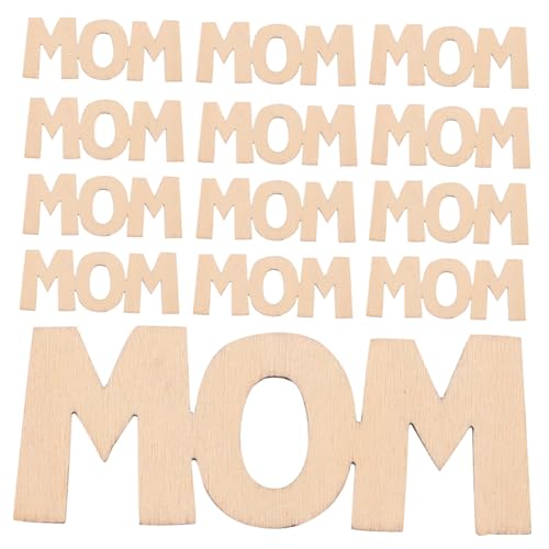 Gogogmee 15 Stück Teiliges Holz Mom aus Glattem Holz DIY Bastelornamente für Persönliche Geschenke Wanddeko Kunstvolle Muttertagsdekoration Gogogmee 15 Stück Teiliges Holz Mom aus Glattem Holz DIY Bastelornamente für Persönliche Geschenke Wanddeko Kunstvolle Muttertagsdekoration von Gogogmee
