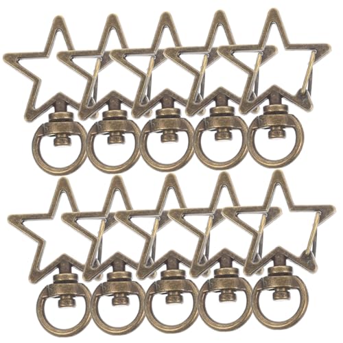 Gogogmee 15 Stück Teiliges Karabinerhaken für DIY Schlüsselanhänger Vintage Sternform Robust Verschließbar Verschleißfest für Taschen Hundeleinen Bastelprojekte und Anhänger Zubehör Gogogmee 15 Stück Teiliges Karabinerhaken für DIY Schlüsselanhänger Vintage Sternform Robust Verschließbar Verschleißfest für Taschen Hundeleinen Bastelprojekte und Anhänger Zubehör von Gogogmee