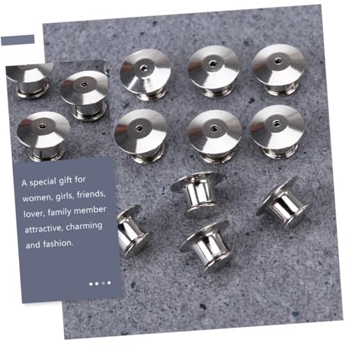 Gogogmee 15 Stück Teiliges Metall karabiner Pin Keepers Ersatzverschluss Langlebige Legierung Einfacher Sicherungsclip für Anstecknadeln Praktische DIY bastelclips für Namensschilder und von Gogogmee