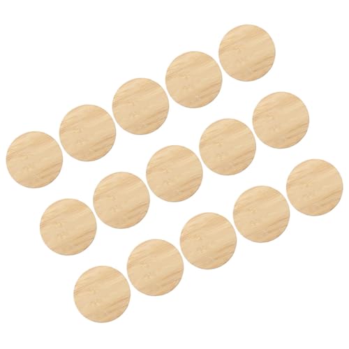 Gogogmee 15 Stück Teiliges Runde Bambusplatten Naturbelassen Glatt für DIY Basteln Sichere Holzscheiben Blanko Doppelseitig zum Bemalen und Dekorieren Gogogmee 15 Stück Teiliges Runde Bambusplatten Naturbelassen Glatt für DIY Basteln Sichere Holzscheiben Blanko Doppelseitig zum Bemalen und Dekorieren von Gogogmee