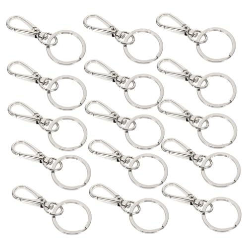 Gogogmee 15 Stück Teiliges Schlüsselanhänger Karabiner aus Robustem Zinklegierung Langlebige Schlüsselclips mit Glattem Verschluss Verschleißfest und Rostfrei für Schlüsselaufbewahrung und Gogogmee 15 Stück Teiliges Schlüsselanhänger Karabiner aus Robustem Zinklegierung Langlebige Schlüsselclips mit Glattem Verschluss Verschleißfest und Rostfrei für Schlüsselaufbewahrung und von Gogogmee