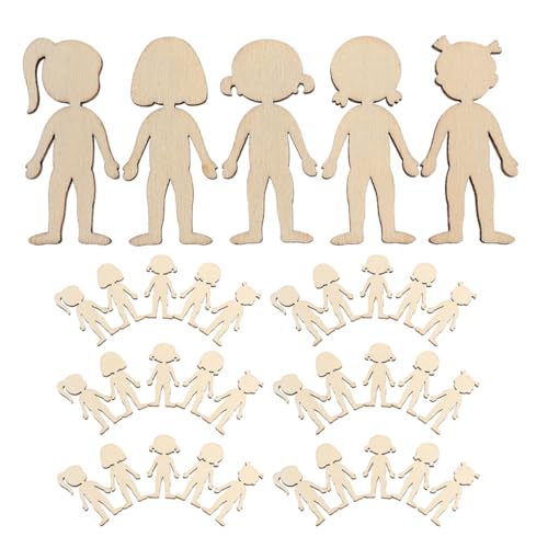 Gogogmee 150 Stück Unlackierte Holzscheiben für Diy Projekte Kreative Bastelarbeiten Hängende Ornamente und Namensschilder für Partys von Gogogmee