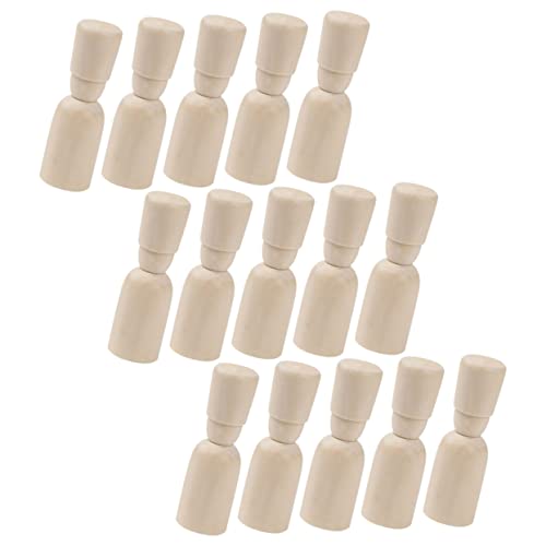 Gogogmee 15Stücke Unvollendete Holzpuppen zum Bemalen DIY Graffiti Peg Dolls für Leere Hölzerne Stiftpuppen für Bastelprojekte und Gogogmee 15Stücke Unvollendete Holzpuppen zum Bemalen DIY Graffiti Peg Dolls für Leere Hölzerne Stiftpuppen für Bastelprojekte und von Gogogmee