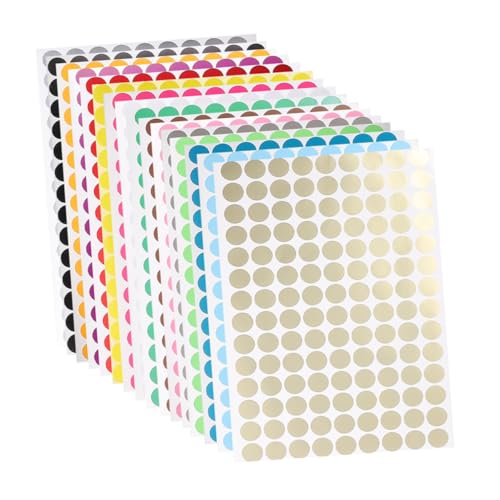 Gogogmee 16 Blatt Bunte Selbstklebende Runde Aufkleber Wasserfeste Farbcodierung Etiketten für Inventarverwaltung Schule Labor und Einzelhandel Nummerierte Markierungspunkte Gogogmee 16 Blatt Bunte Selbstklebende Runde Aufkleber Wasserfeste Farbcodierung Etiketten für Inventarverwaltung Schule Labor und Einzelhandel Nummerierte Markierungspunkte von Gogogmee
