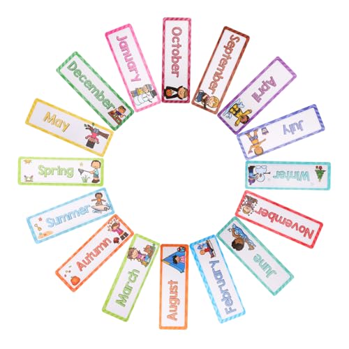 Gogogmee 16 Stück Teiliges Englisch Flashcard Set Monate und Jahreszeiten Lernkarten für Kindergarten und Homeschooling Sprachförderung Klassenzimmer Dekoration Lehrmittel Gogogmee 16 Stück Teiliges Englisch Flashcard Set Monate und Jahreszeiten Lernkarten für Kindergarten und Homeschooling Sprachförderung Klassenzimmer Dekoration Lehrmittel von Gogogmee