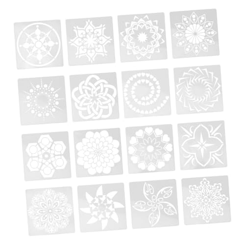 Gogogmee 16 Stück Teiliges Mandala Schablonen aus Pet Langlebige Kreative Blumen hohlschablonen für DIY Malerei Vielseitige Vorlagen für Wanddekoration und Bastelprojekte Gogogmee 16 Stück Teiliges Mandala Schablonen aus Pet Langlebige Kreative Blumen hohlschablonen für DIY Malerei Vielseitige Vorlagen für Wanddekoration und Bastelprojekte von Gogogmee