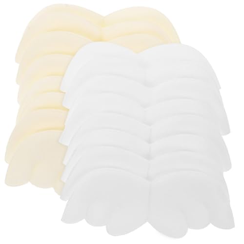 Gogogmee 16 Stück Teiliges Niedliche Plüsch Aufnäher Patches für DIY Kleidung Engel Flügel Aufkleber in Weiß und Dekoration für Mädchen und Kreative Projekte von Gogogmee