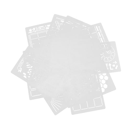 Gogogmee 16 Stück Teiliges Pet Schablonen für Journals Wiederverwendbare Malvorlagen mit Hohlem Design Vielseitig für Notizbücher Scrapbooking DIY Zeichnung Kompatibel mit Verschiedenen Gogogmee 16 Stück Teiliges Pet Schablonen für Journals Wiederverwendbare Malvorlagen mit Hohlem Design Vielseitig für Notizbücher Scrapbooking DIY Zeichnung Kompatibel mit Verschiedenen von Gogogmee
