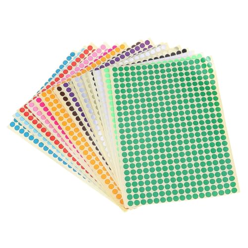 Gogogmee 16 Stück Teiliges Runde Selbstklebende Farbcodierung Aufkleber Dots Bunte Klebepunkte für Büro Kalender Markierung Dokumente Vielseitig Einsetzbar Gogogmee 16 Stück Teiliges Runde Selbstklebende Farbcodierung Aufkleber Dots Bunte Klebepunkte für Büro Kalender Markierung Dokumente Vielseitig Einsetzbar von Gogogmee