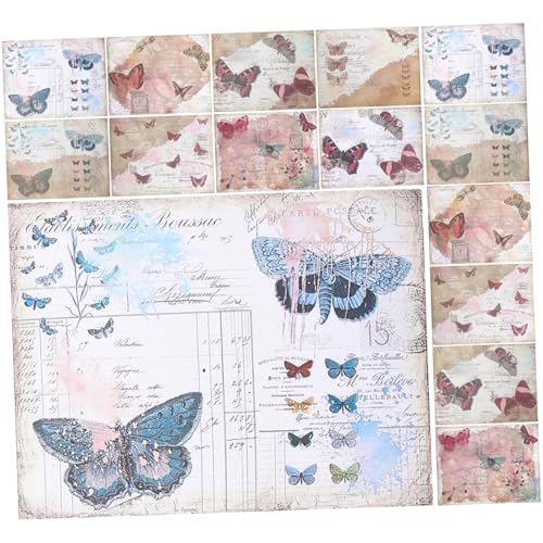 Gogogmee 16 Stück Teiliges Vintage Scrapbook Papier Großformatige Retro Bastelpapiere aus Hochwertigem Material Strukturiert und Farbenfroh für DIY Journaling Karten Geschenkverpackung und Gogogmee 16 Stück Teiliges Vintage Scrapbook Papier Großformatige Retro Bastelpapiere aus Hochwertigem Material Strukturiert und Farbenfroh für DIY Journaling Karten Geschenkverpackung und von Gogogmee