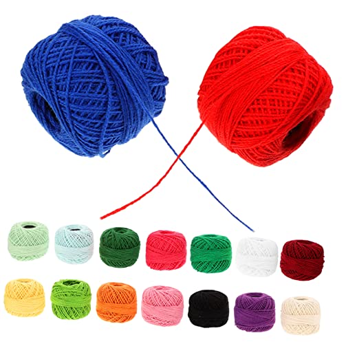 Gogogmee 16Rollen Bunter Baumwoll Stickgarn pro für DIY Handarbeiten und Sticken Gemischte Farben für Stickanfänger und Kreuzstichliebhaber von Gogogmee