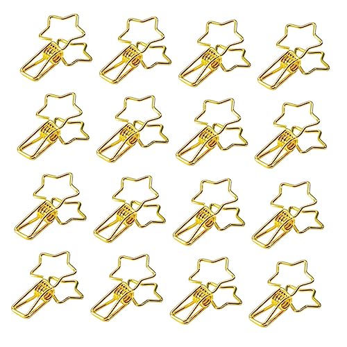 Gogogmee 16Stücke Fünf Spitz Stern Förmige Metall Binder Clips Goldene Foto und Dokumenten Organizer für Büro Schule und Zuhause Praktische Büroklammern für Einfache Organisation Gogogmee 16Stücke Fünf Spitz Stern Förmige Metall Binder Clips Goldene Foto und Dokumenten Organizer für Büro Schule und Zuhause Praktische Büroklammern für Einfache Organisation von Gogogmee