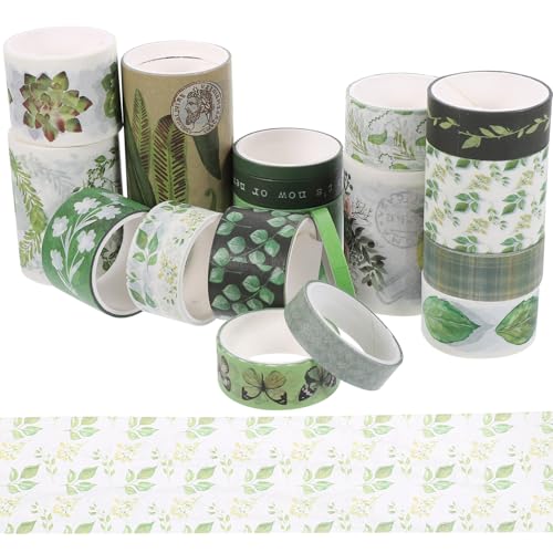 Gogogmee 18 Rollen Vintage Washi Tape DIY Klebeband für Scrapbooking Dekoratives Bastelmaterial Design für Geschenkverpackung und Heimdekoration von Gogogmee
