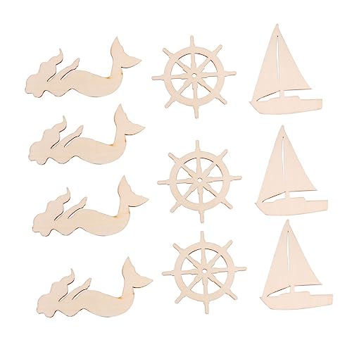 Gogogmee 18 Stück Teiliges Holz DIY Bastelset Meerjungfrau Segelboot Unbemalte Holzfiguren zum Bemalen und Dekorieren Sichere Holzscheiben für Wanddeko und Partydekoration Gogogmee 18 Stück Teiliges Holz DIY Bastelset Meerjungfrau Segelboot Unbemalte Holzfiguren zum Bemalen und Dekorieren Sichere Holzscheiben für Wanddeko und Partydekoration von Gogogmee