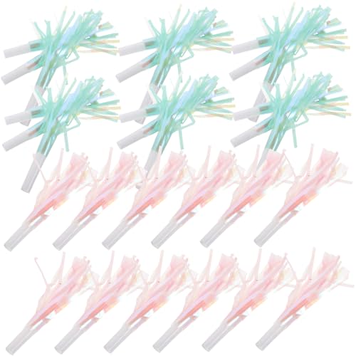 Gogogmee 18 Stück Teiliges Party-tröten Metallic-fransen und Tasseln Farbenfrohe Kleine Noise Maker aus Papier Vielseitig für Geburtstage Abschlussfeiern Silvester und Sportveranstaltungen von Gogogmee