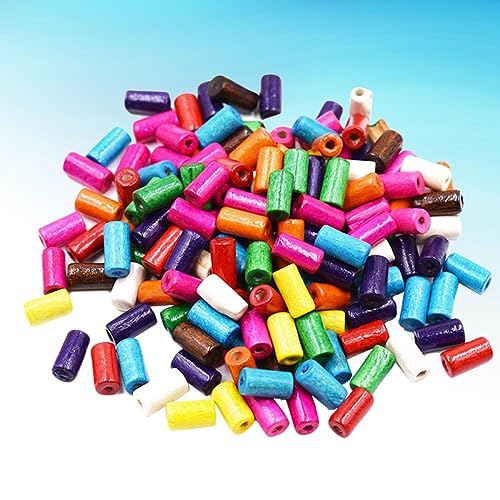 Gogogmee 1Packung Bunte Holzperlen Cylindrische DIY Spacerperlen für Schmuckherstellung ca Mixed Color für Heimdekoration und Bastelprojekte Gogogmee 1Packung Bunte Holzperlen Cylindrische DIY Spacerperlen für Schmuckherstellung ca Mixed Color für Heimdekoration und Bastelprojekte von Gogogmee