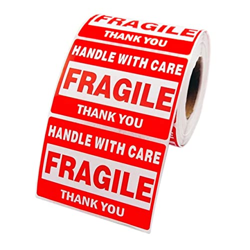 Gogogmee 1Rolle Fragile Aufkleber Rolle Vorsicht Zerbrechlich Etiketten Handle With Care Versandaufkleber Starke Haftung für Kartons Taschen und Gogogmee 1Rolle Fragile Aufkleber Rolle Vorsicht Zerbrechlich Etiketten Handle With Care Versandaufkleber Starke Haftung für Kartons Taschen und von Gogogmee