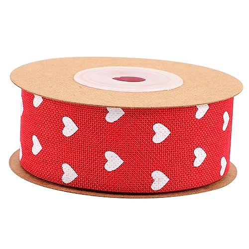 Gogogmee 1Rolle Herzförmiges Geschenkband Satin Yards Liebevolles Dekorationsband für Valentinstag und Hochzeiten für Geschenkpäckchen und Arrangements Gogogmee 1Rolle Herzförmiges Geschenkband Satin Yards Liebevolles Dekorationsband für Valentinstag und Hochzeiten für Geschenkpäckchen und Arrangements von Gogogmee