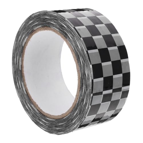 Gogogmee 1Rolle Klebeband Karomuster Verpackungsband für Kartons Bopp Material Hohe Klebrigkeit für Versand und DIY Praktisch und Tragbar von Gogogmee