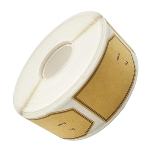 Gogogmee 1Rolle Selbstklebende Kraftpapier Etiketten pro Rolle Geschenkversiegelungsaufkleber für Geschenkanhänger DIY Projekte und Dekoration von Geschenken von Gogogmee