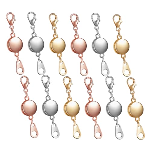 Gogogmee 1Satz Magnetischer Schmuckverschluss für Armbänder Klassischer Farbe Einfaches Anbringen und Abnehmen für DIY Schmuckherstellung von Gogogmee