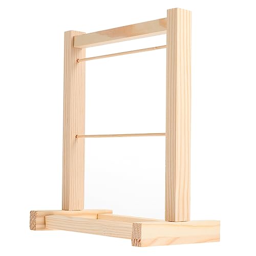 Gogogmee 1Satz Mini Puppen Kleidung Aufbewahrung Rack aus Holz für Puppen Outfits Fördert Ordnung im Kinderzimmer Praktische Lösung für Puppenzubehör Gogogmee 1Satz Mini Puppen Kleidung Aufbewahrung Rack aus Holz für Puppen Outfits Fördert Ordnung im Kinderzimmer Praktische Lösung für Puppenzubehör von Gogogmee