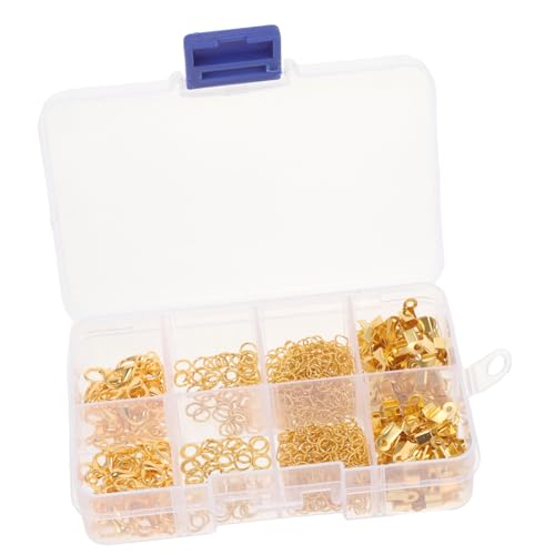Gogogmee 1Satz Schmuckverschlüsse Kit Hummerschnallen Sprungringe Crimp Enden Kettenverlängerer Teile mit Fächern für DIY Schmuckherstellung Gogogmee 1Satz Schmuckverschlüsse Kit Hummerschnallen Sprungringe Crimp Enden Kettenverlängerer Teile mit Fächern für DIY Schmuckherstellung von Gogogmee