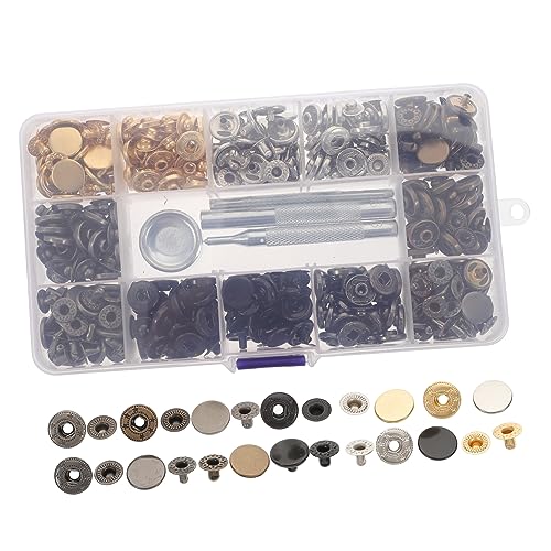 Gogogmee 1Satz Teiliges Leder Druckknopf mit Metall Druckknöpfen Werkzeugen Farben für Kleidung Jacken Jeans Armbänder und Taschen Gogogmee 1Satz Teiliges Leder Druckknopf mit Metall Druckknöpfen Werkzeugen Farben für Kleidung Jacken Jeans Armbänder und Taschen von Gogogmee