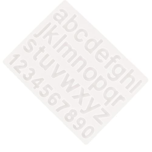 Gogogmee 1Stück Silikonform für Buchstaben und Zahlen Epoxidharz Gießform für DIY Schmuck Geeignet für Kuchen Pralinen Seifen und Handwerksprojekte Gogogmee 1Stück Silikonform für Buchstaben und Zahlen Epoxidharz Gießform für DIY Schmuck Geeignet für Kuchen Pralinen Seifen und Handwerksprojekte von Gogogmee