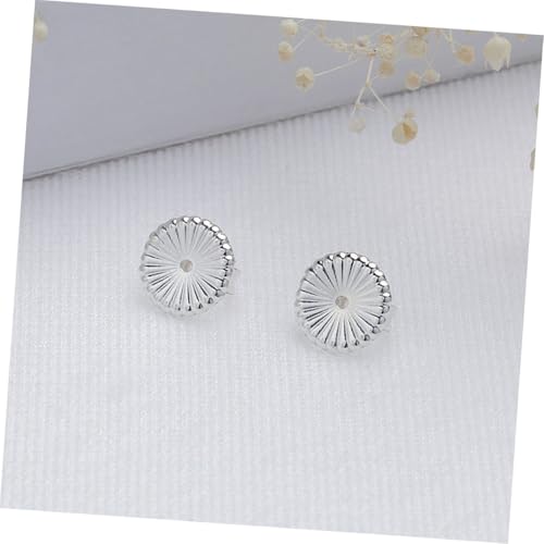 Gogogmee 2 Paar Silber Ohrstecker Verschluss Große Ohrstecker Rückseiten aus Premium Silber Sicherer Halt für Standard Damen Schmuck Zubehör von Gogogmee