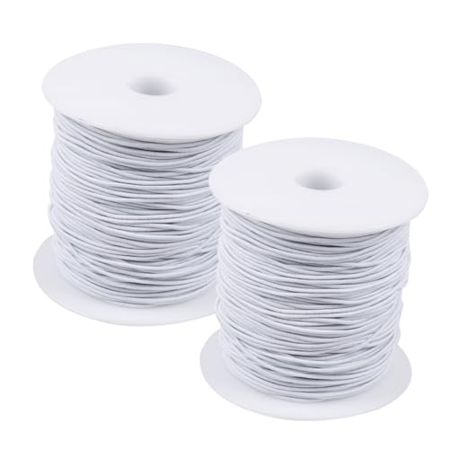 Gogogmee 2 Rollen 1 Mm Elastisches Stretchband: 100 M Langes Band Für Armbänder, Schmuck Und Perlen – Weicher, Dehnbarer Faden Für Die Herstellung Von Halsketten Und Bastelprojekten Gogogmee 2 Rollen 1 Mm Elastisches Stretchband: 100 M Langes Band Für Armbänder, Schmuck Und Perlen – Weicher, Dehnbarer Faden Für Die Herstellung Von Halsketten Und Bastelprojekten von Gogogmee
