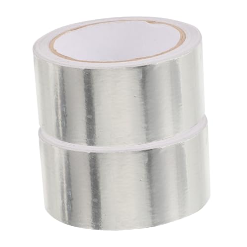 Gogogmee 2 Rollen Aluminiumfolie Klebeband Hitzebeständig Isolierband Aluminiumfolie Band für Metallreparatur Dichtungsband Rohrisolierung Dämmung Gogogmee 2 Rollen Aluminiumfolie Klebeband Hitzebeständig Isolierband Aluminiumfolie Band für Metallreparatur Dichtungsband Rohrisolierung Dämmung von Gogogmee