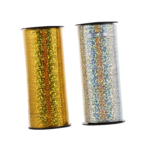 Gogogmee 2 Rollen DIY Luftballon Ribbon Pastellfarben Dekoratives Geschenkband für Geburtstag Hochzeiten und Bastelprojekte Yards Langlebig und Leicht zu Verwenden von Gogogmee