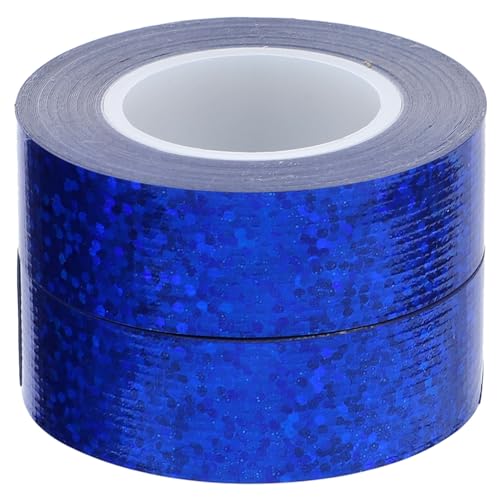 Gogogmee 2 Rollen Holographische Klebebänder Selbstklebende Duct Tapes für Bastelprojekte Strapazierfähig und Vielseitig Einsetzbar für Teppichfixierung und Dekoration von Gogogmee