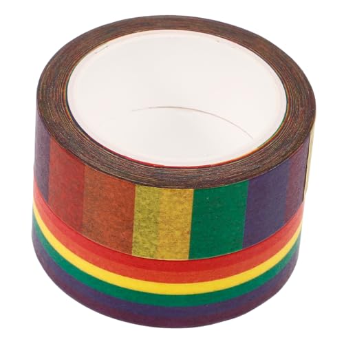 Gogogmee 2 Rollen Rainbow Washi Tape DIY Scrapbook Klebeband Bunte Japanische Papierklebebänder Dekoratives Klebeband zum Basteln und Tagebuch Verzieren Einfach Zuschneidbar Langlebig und Gogogmee 2 Rollen Rainbow Washi Tape DIY Scrapbook Klebeband Bunte Japanische Papierklebebänder Dekoratives Klebeband zum Basteln und Tagebuch Verzieren Einfach Zuschneidbar Langlebig und von Gogogmee