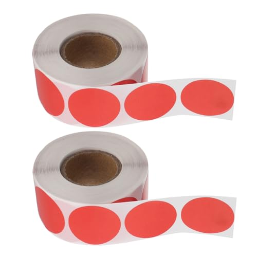 Gogogmee 2 Rollen Rote Rundaufkleber pro Rolle Abnehmbare Selbstklebende Punkte Blanko Oberfläche Beschriften für Büro Küche Lager und Scrapbooking Gogogmee 2 Rollen Rote Rundaufkleber pro Rolle Abnehmbare Selbstklebende Punkte Blanko Oberfläche Beschriften für Büro Küche Lager und Scrapbooking von Gogogmee
