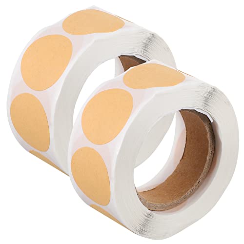 Gogogmee 2 Rollen Runde Selbstklebende Etiketten Rolle für Geschenkverpackungen Hochzeiten Geburtstagsfeiern und Etikettierung von Gläsern und Beuteln von Gogogmee