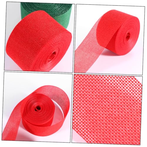 Gogogmee 2 Rollen Weihnachtliches Geschenkband Breit Rot und Grün Langlebiges Leinenband für Geschenkverpackung DIY Basteln Hochzeit Partydekoration Festliche Schleifen und Girlanden Gogogmee 2 Rollen Weihnachtliches Geschenkband Breit Rot und Grün Langlebiges Leinenband für Geschenkverpackung DIY Basteln Hochzeit Partydekoration Festliche Schleifen und Girlanden von Gogogmee