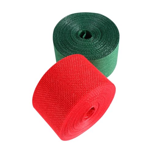 Gogogmee 2 Rollen Weihnachtliches Geschenkband DIY Bastelband Rot Grün Langlebiges Leinenband für Geschenkverpackung Festliche Dekoration Hochzeit Weihnachten Gogogmee 2 Rollen Weihnachtliches Geschenkband DIY Bastelband Rot Grün Langlebiges Leinenband für Geschenkverpackung Festliche Dekoration Hochzeit Weihnachten von Gogogmee