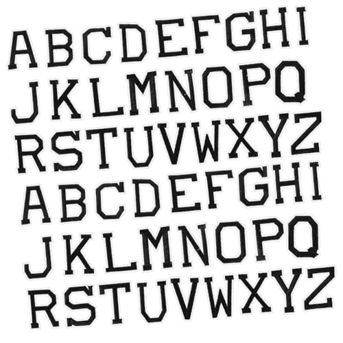Gogogmee 2 Sätze Schwarze Weiße Buchstaben Aufnäher zum Aufbügeln Gestickte Dekorative Patches für Kleidung Jeans Taschen Flexibel Angenehm Dauerhaft Befestigbar Gogogmee 2 Sätze Schwarze Weiße Buchstaben Aufnäher zum Aufbügeln Gestickte Dekorative Patches für Kleidung Jeans Taschen Flexibel Angenehm Dauerhaft Befestigbar von Gogogmee