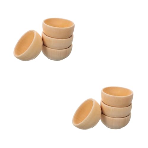 Gogogmee 2 Sätze Teiliges Set Kleine Holzschalen Unbearbeitetes Holzspielzeug Für Diy Projekte Schalen Für Kreative Bastelideen Und Dekorationen 4 Stück * 2 Gogogmee 2 Sätze Teiliges Set Kleine Holzschalen Unbearbeitetes Holzspielzeug Für Diy Projekte Schalen Für Kreative Bastelideen Und Dekorationen 4 Stück * 2 von Gogogmee