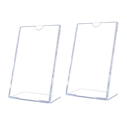 Gogogmee 2 Stück Acryl Schildhalter Form Transparent Robuster Preisschildhalter für Tischplatten Sicherer Dokumentenhalter mit Glatten Kanten Vielseitig für Restaurant Büro und Einzelhandel Gogogmee 2 Stück Acryl Schildhalter Form Transparent Robuster Preisschildhalter für Tischplatten Sicherer Dokumentenhalter mit Glatten Kanten Vielseitig für Restaurant Büro und Einzelhandel von Gogogmee