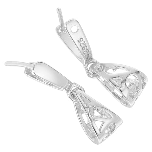 Gogogmee 2 Stück Anhängerverschluss für Halskette Silber Halskette Verschluss Anhängerverschluss Silberverschluss Silver Gogogmee 2 Stück Anhängerverschluss für Halskette Silber Halskette Verschluss Anhängerverschluss Silberverschluss Silver von Gogogmee
