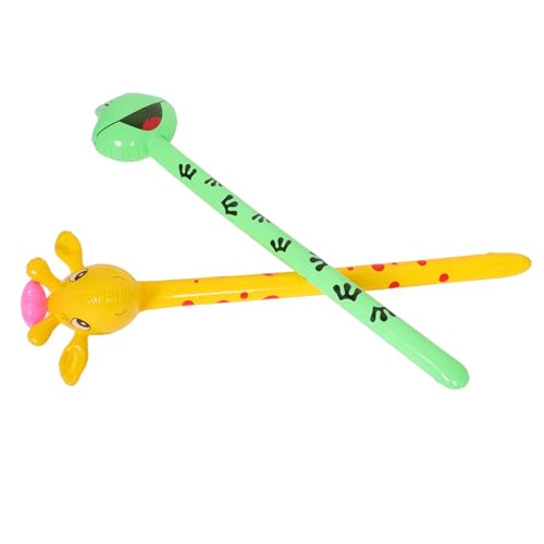 Gogogmee 2 Stück Aufblasbare Tierkopfsticks Giraffe und Frosch Ballonspielzeug für Dschungel Themen Geburtstagsfeier Mitgebsel und Dekorationen Gogogmee 2 Stück Aufblasbare Tierkopfsticks Giraffe und Frosch Ballonspielzeug für Dschungel Themen Geburtstagsfeier Mitgebsel und Dekorationen von Gogogmee