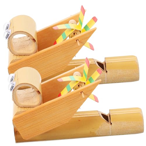 Gogogmee 2 Stück Bambus DIY Pfeifen Musikinstrument Party Trillerpfeifen Ergonomisch Entwickelt Fördert Musikalische Früherziehung und Kognitive Entwicklung für Jungen und Mädchen von Gogogmee