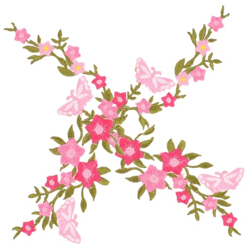 Gogogmee 2 Stück Bestickte Schmetterling und Blumen Aufnäher zum Aufbügeln Bunte Applikationen für DIY Kleidung Taschen Hüte und Stoffe Einfache Textilreparatur und Dekoration Gogogmee 2 Stück Bestickte Schmetterling und Blumen Aufnäher zum Aufbügeln Bunte Applikationen für DIY Kleidung Taschen Hüte und Stoffe Einfache Textilreparatur und Dekoration von Gogogmee